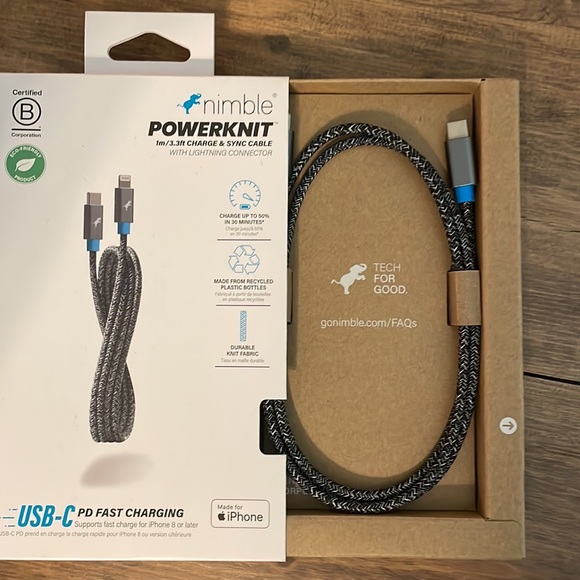 Nimble Powerknit charge cable and Apollo wireless charging bundle - Picture 2 of 5